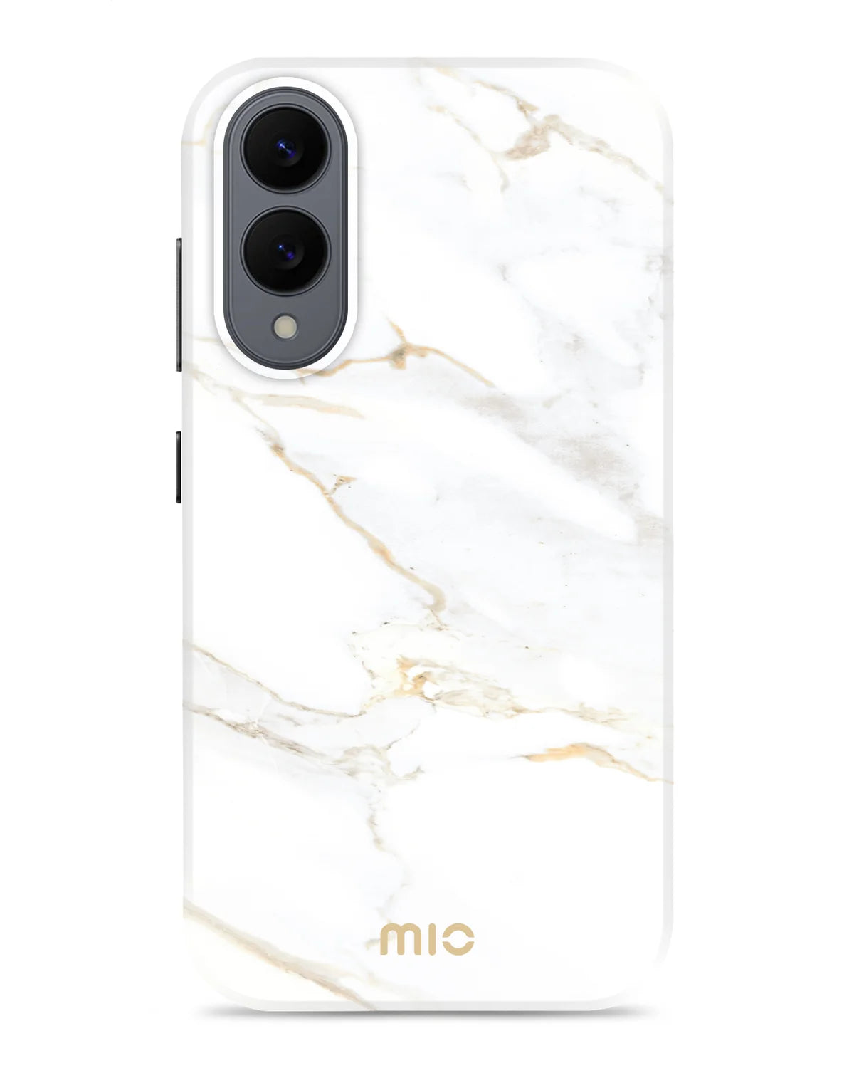 Mio by Mobilize White Marble MagSafe Compatibel Hoesje – Samsung Galaxy S25 Edge 5G
