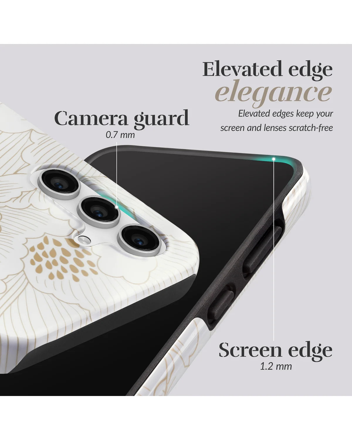 Mio by Mobilize White Roses MagSafe Compatibel Hoesje – Samsung Galaxy S25 Fe 5G