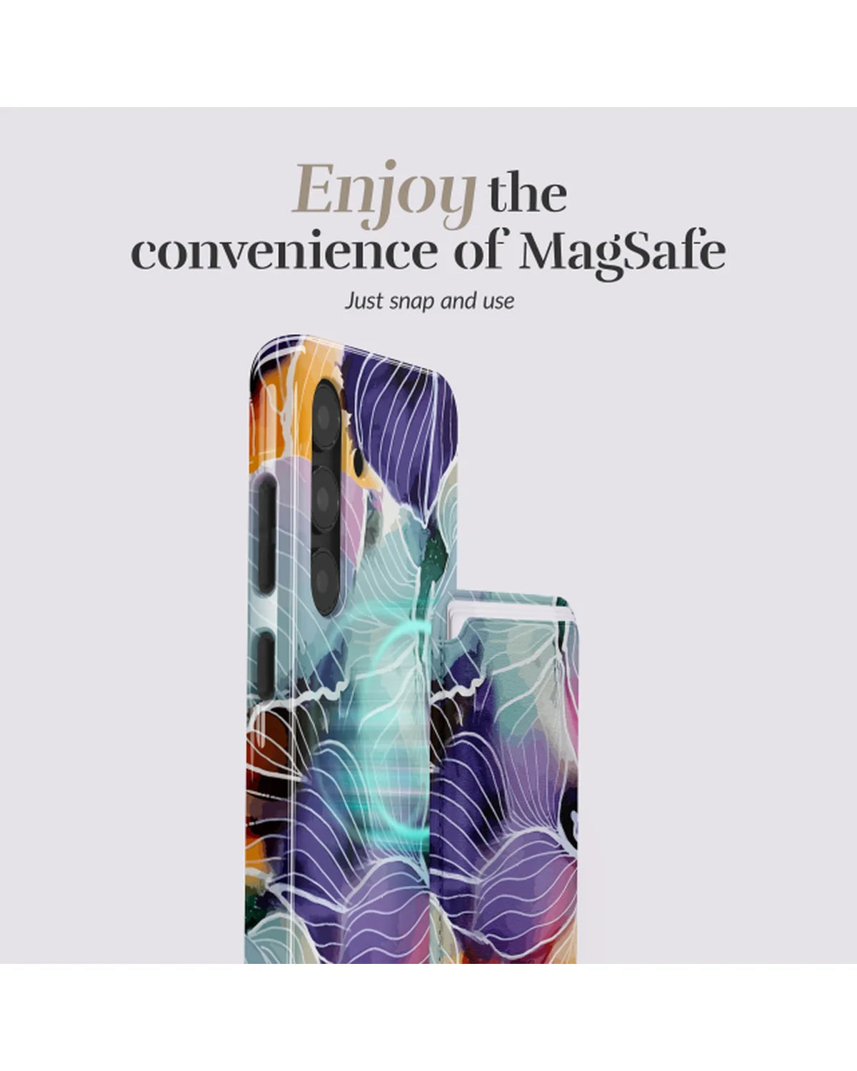 MIO Flowers MagSafe-compatibele kaarthouder