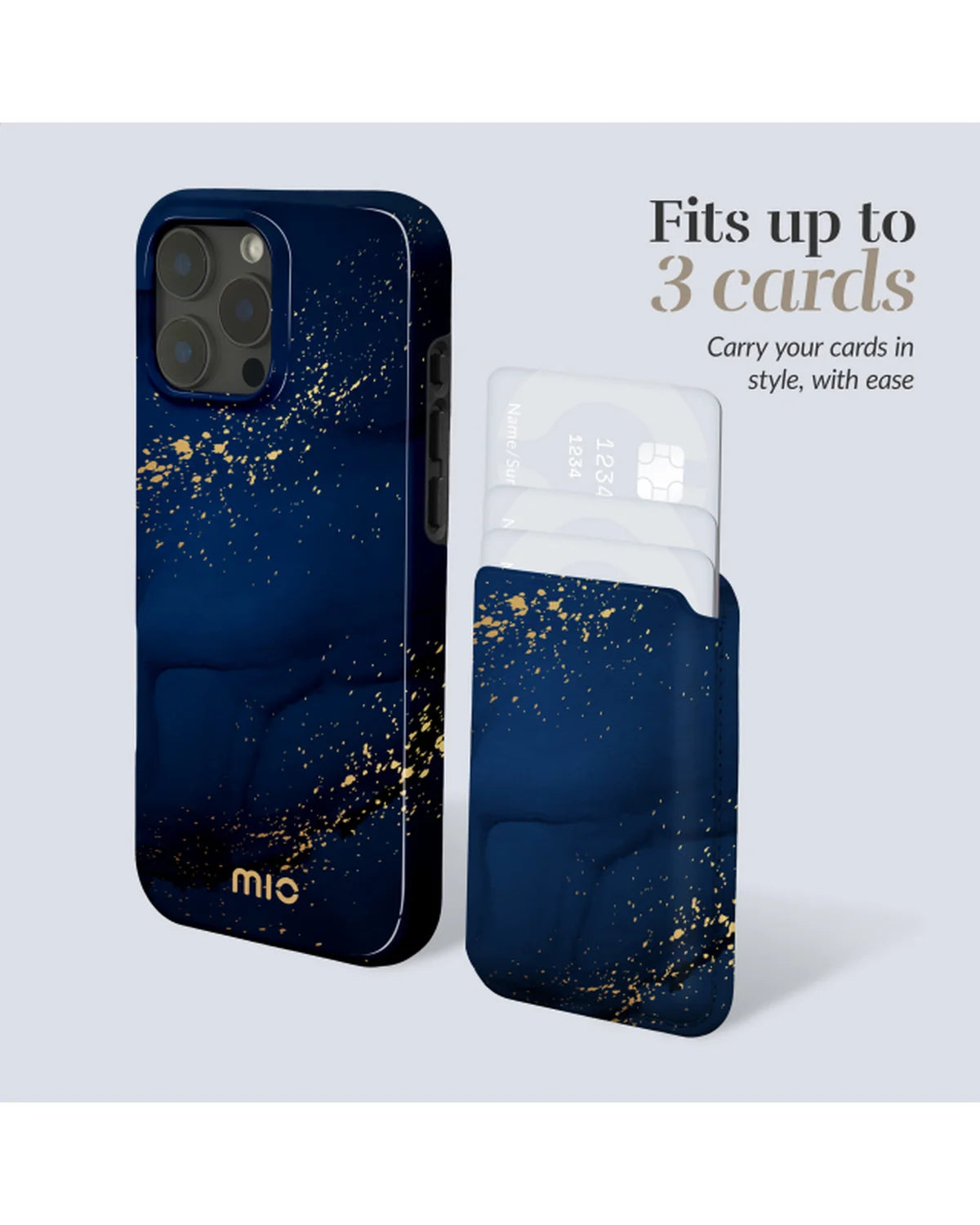 MIO Midnight Sparkle MagSafe-compatibele kaarthouder