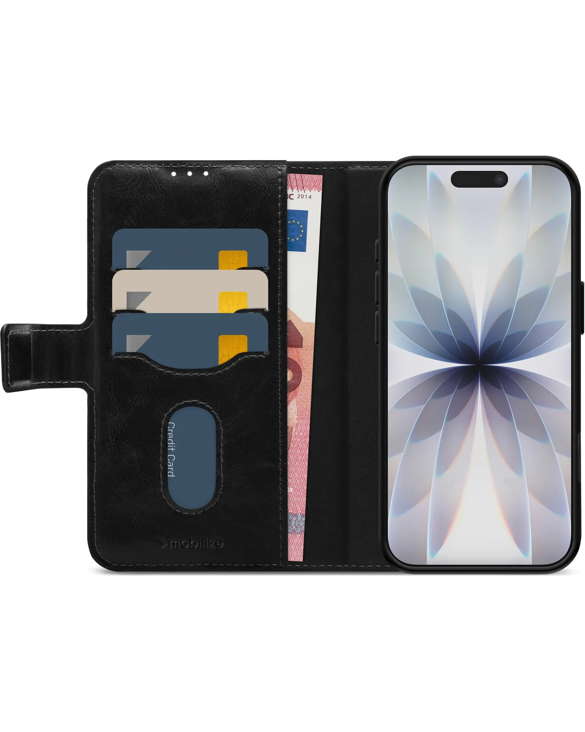 Mobilize 2-in-1 MagSafe Compatibel Gelly Wallet Hoesje (Case) – Apple iPhone 17 – Zwart