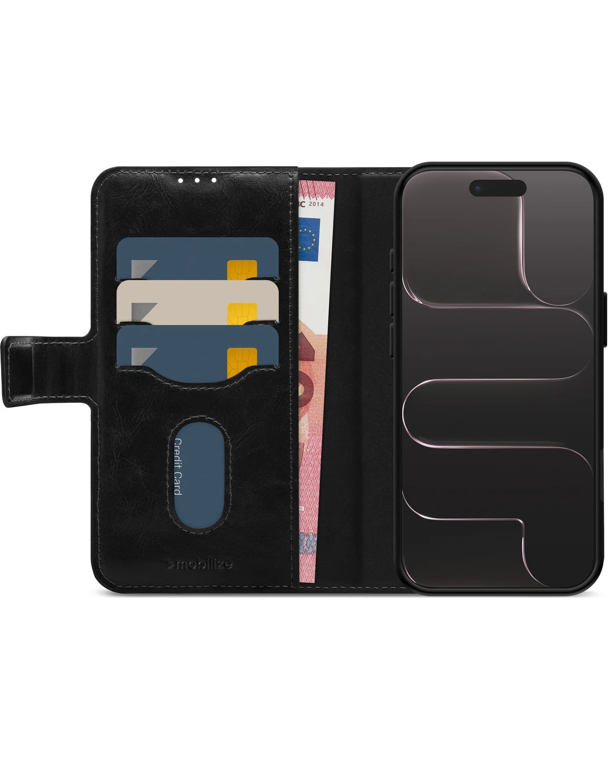 Mobilize 2-in-1 MagSafe Compatibel Gelly Wallet Hoesje (Case) – Apple iPhone Air – Zwart