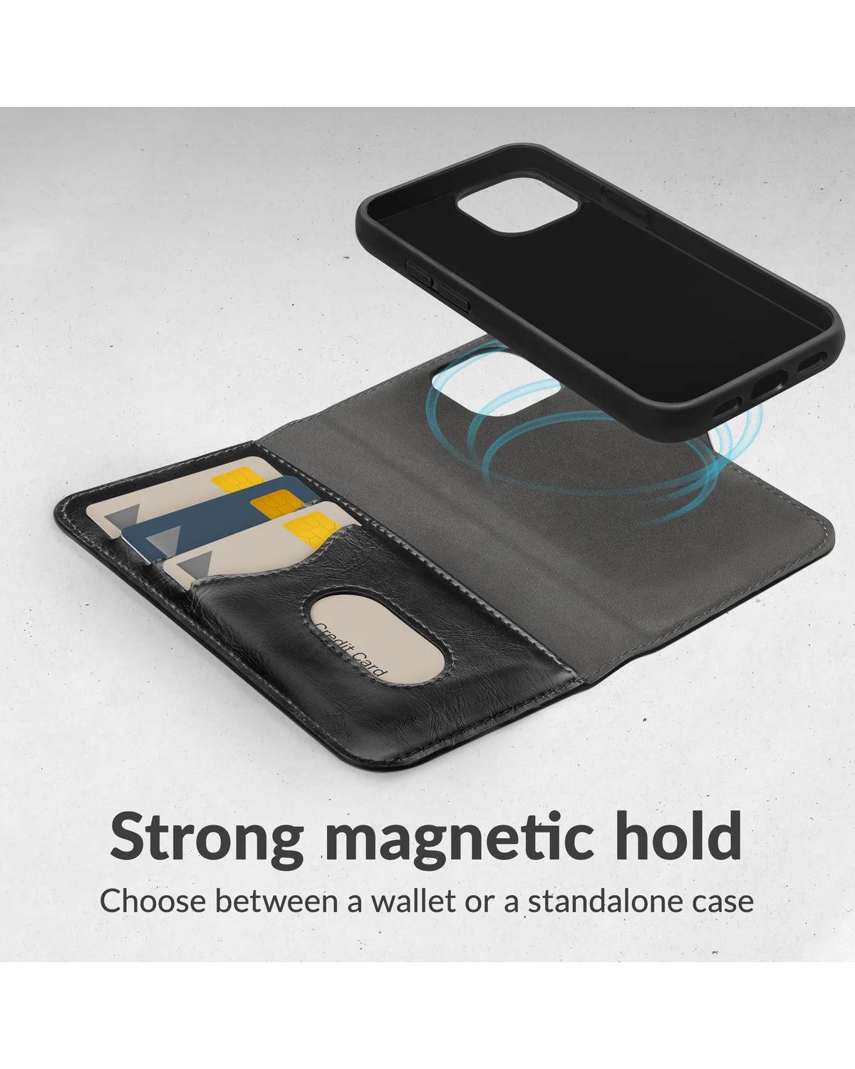 Mobilize 2-in-1 MagSafe Compatibel Gelly Wallet Hoesje (Case) – Apple iPhone Air – Zwart