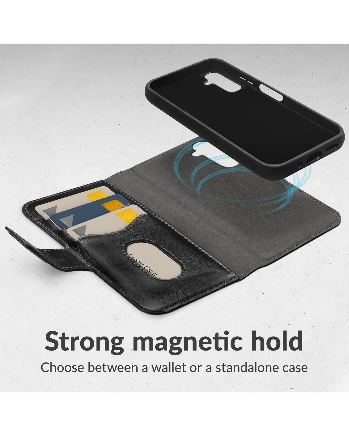 Mobilize 2-in-1 MagSafe Compatibel Gelly Wallet Hoesje – Samsung Galaxy A17 4G/5G – Zwart