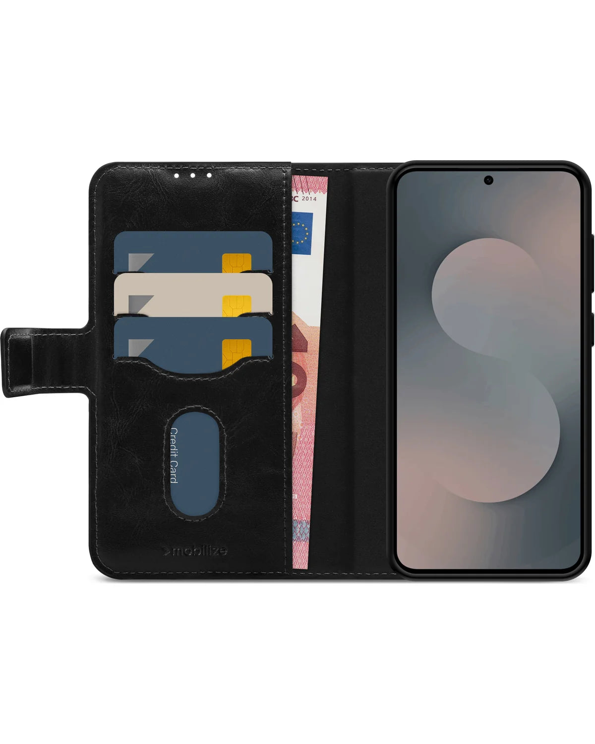 Mobilize 2-in-1 MagSafe Compatibel Gelly Wallet Hoesje – Samsung Galaxy S25 Fe – Zwart