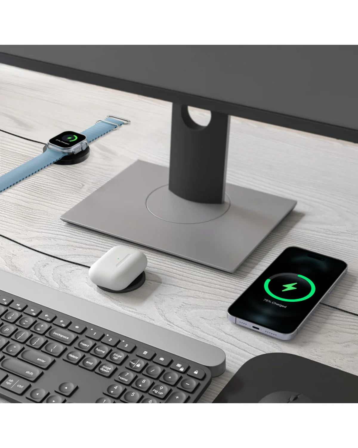 Mobilize 3-in-1 MagSafe Draadloze Lader 15W – Zwart