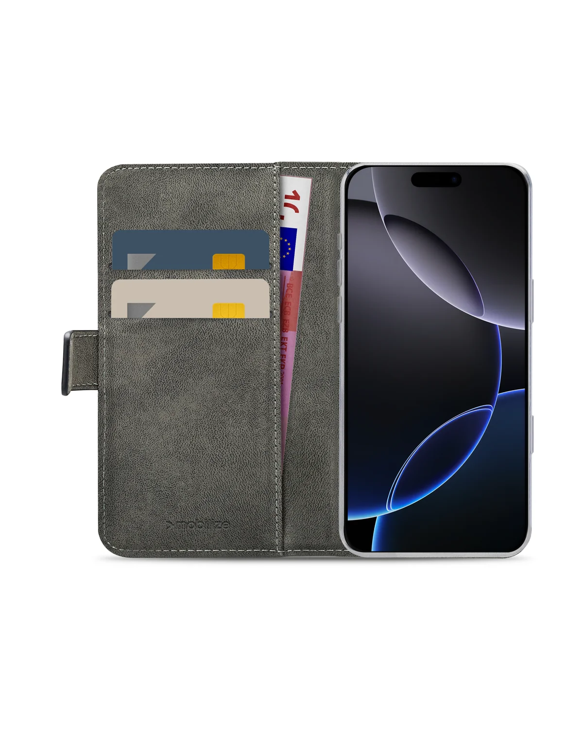Mobilize Classic Gelly Wallet Book Case Telefoonhoesje Apple iPhone 16 Pro Max Zwart