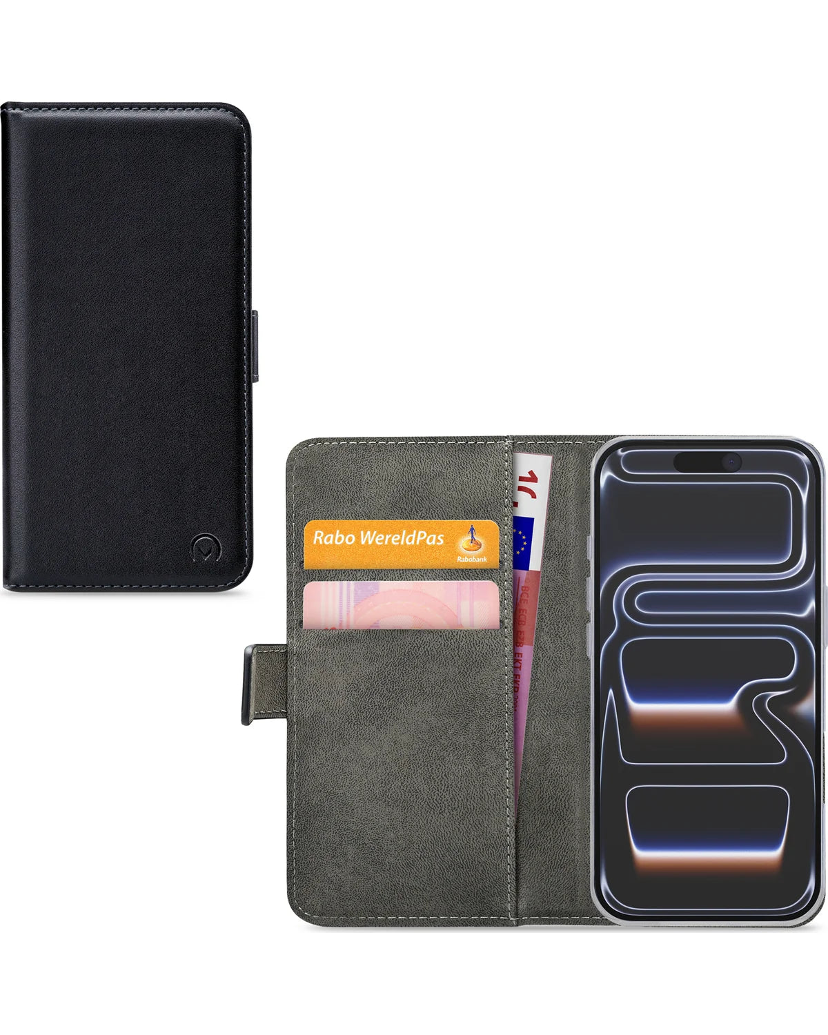 Mobilize Classic Gelly Wallet Hoesje (Case) – Apple iPhone 17 Pro – Zwart
