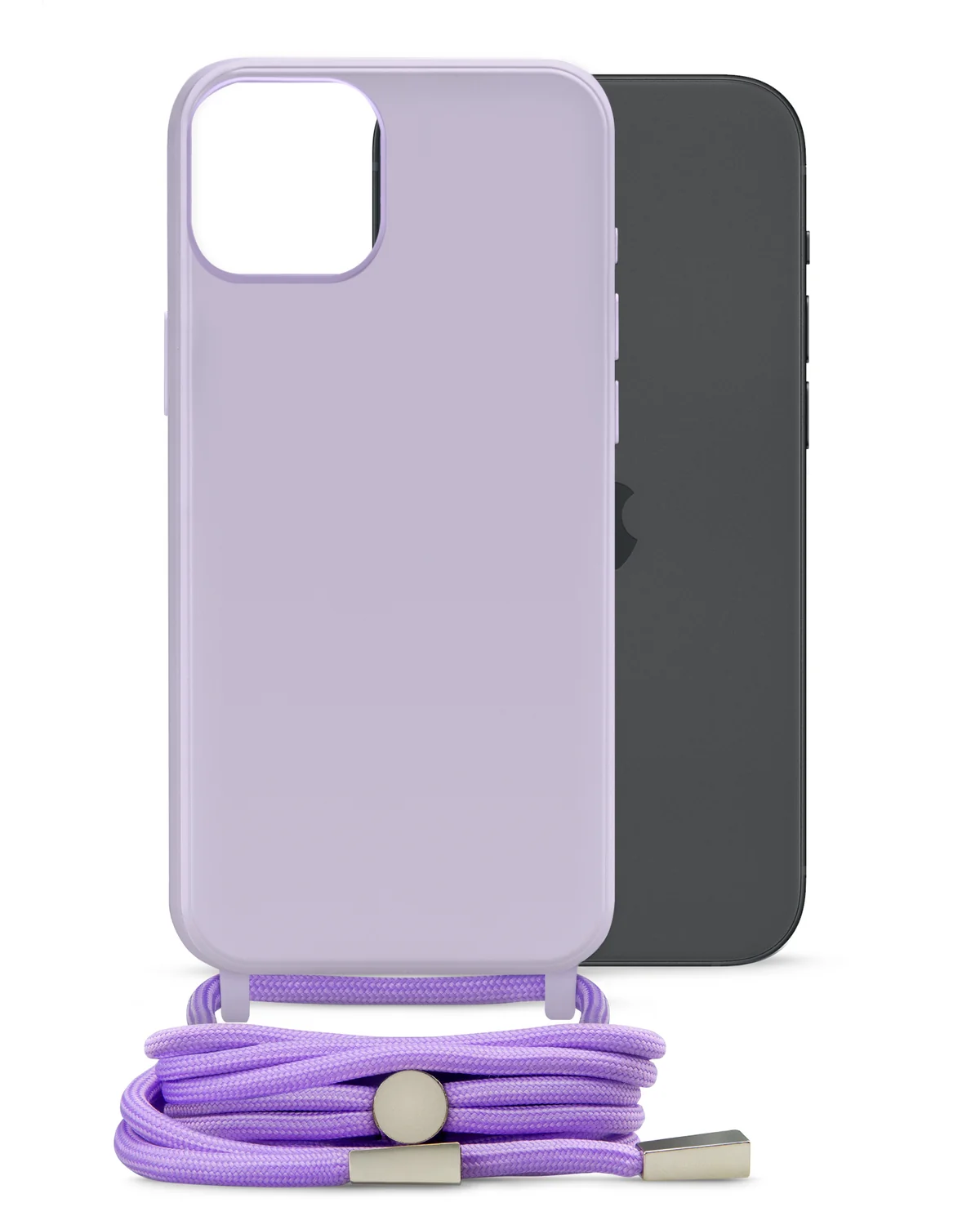 Mobilize Lanyard Gelly Case Telefoonhoesje Apple iPhone 15 Plus Paars