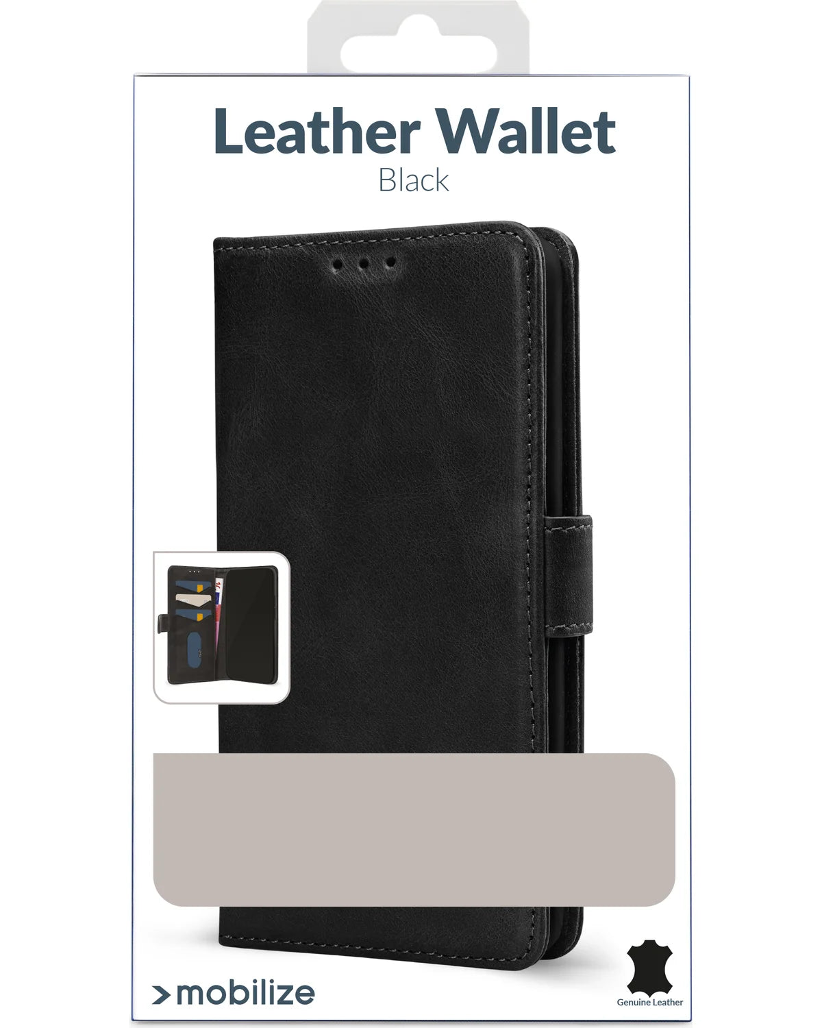 Mobilize Leather Wallet Hoesje (Case) – Apple iPhone Air – Zwart