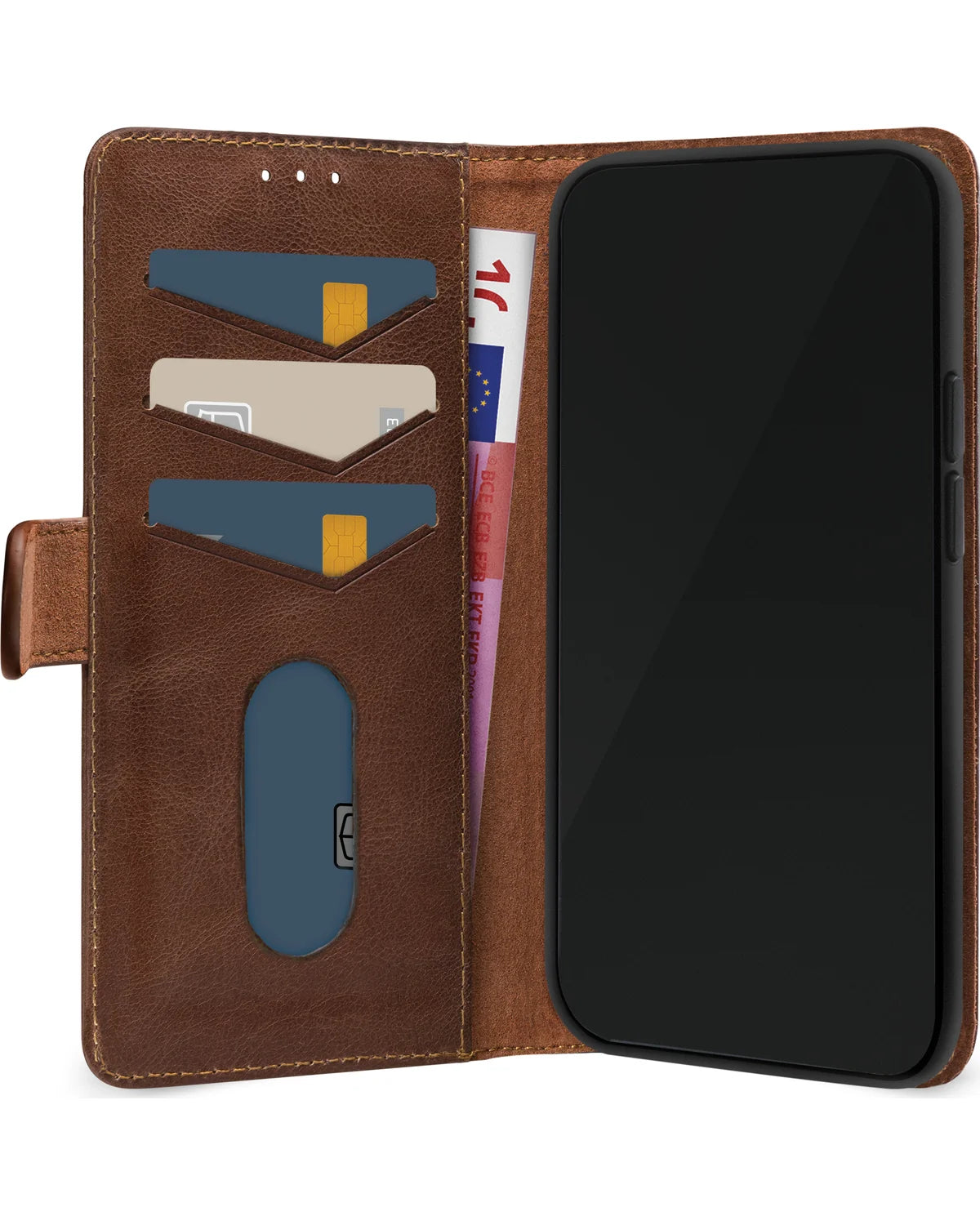 Mobilize Leather Wallet Hoesje – Samsung Galaxy S25 Edge 5G – Bruin