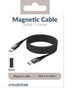 Mobilize Magnetische Nylon Kabel USB-C naar USB-C – 1m – 100W – Zwart