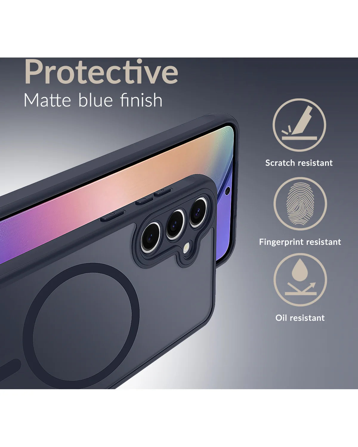 Mobilize Magsafe Compatibel Hybride Hoesje – Samsung Galaxy S25 Ultra 5G – Blauw