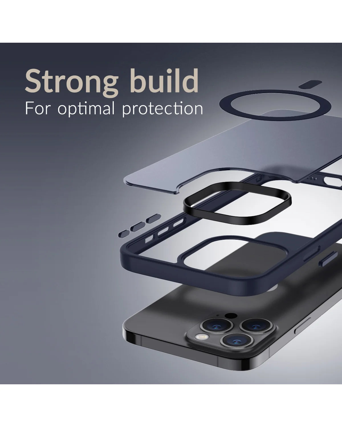 Mobilize Magsafe Compatibel Hybride Pro Hoesje (Case) –  Apple iPhone 16 Pro Max – Blauw