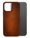Mobilize Magsafe Compatibel Premium Leather Case telefoonhoesje Apple iPhone 15 Pro Max Burned Cognac
