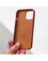 Mobilize Magsafe Compatibel Premium Leather Case telefoonhoesje Apple iPhone 15 Pro Max Burned Cognac
