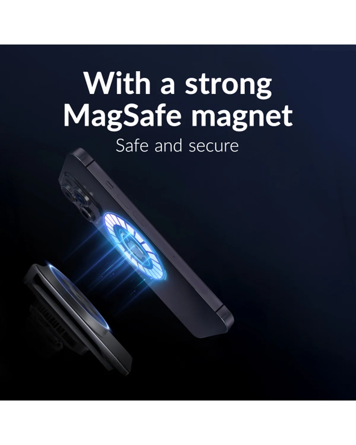 Mobilize MagSafe Compatibele Autolader voor Telefoon & Watch 18W – Zwart