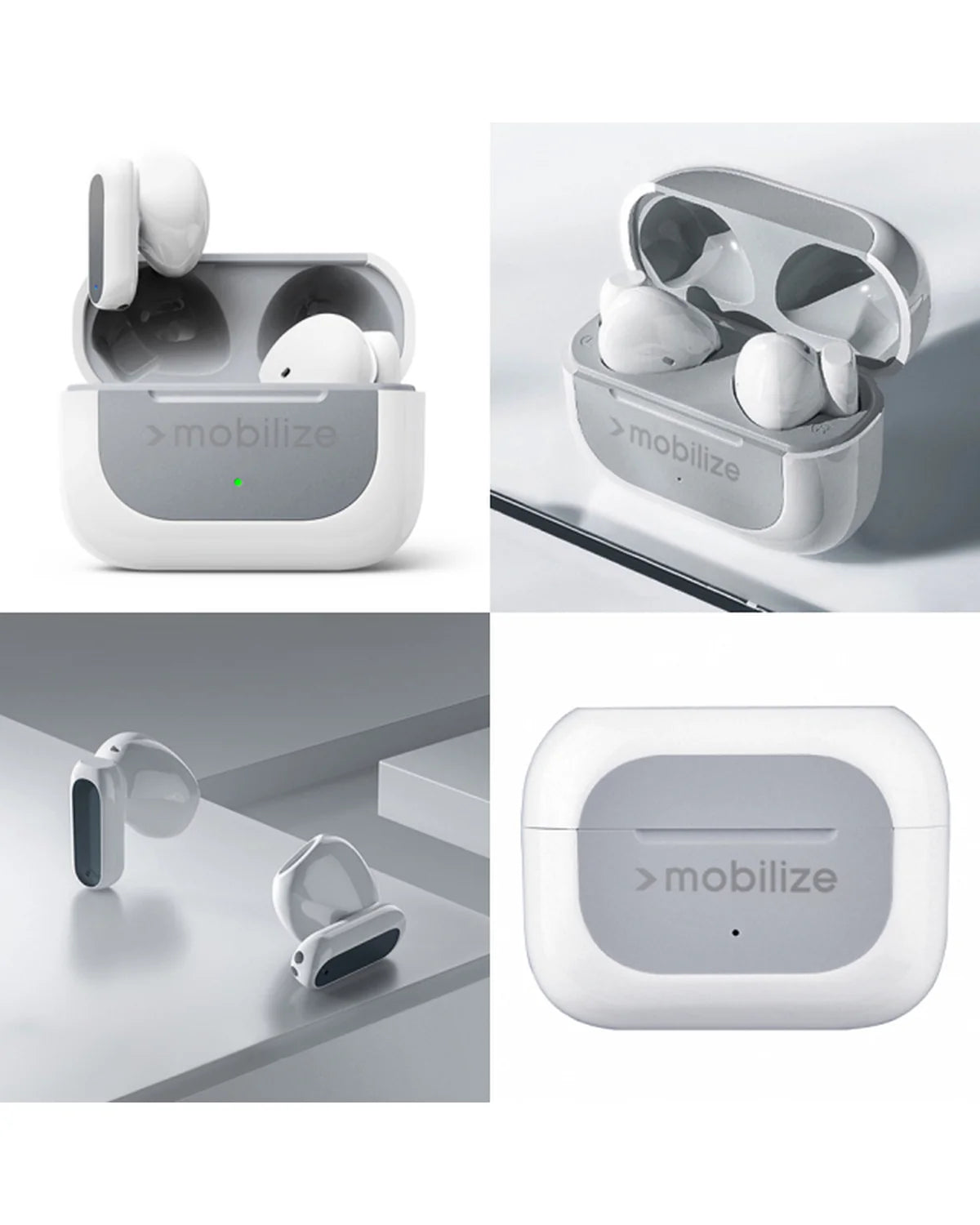 Mobilize Mini Bluetooth TWS Draadloze Oordopjes – Wit