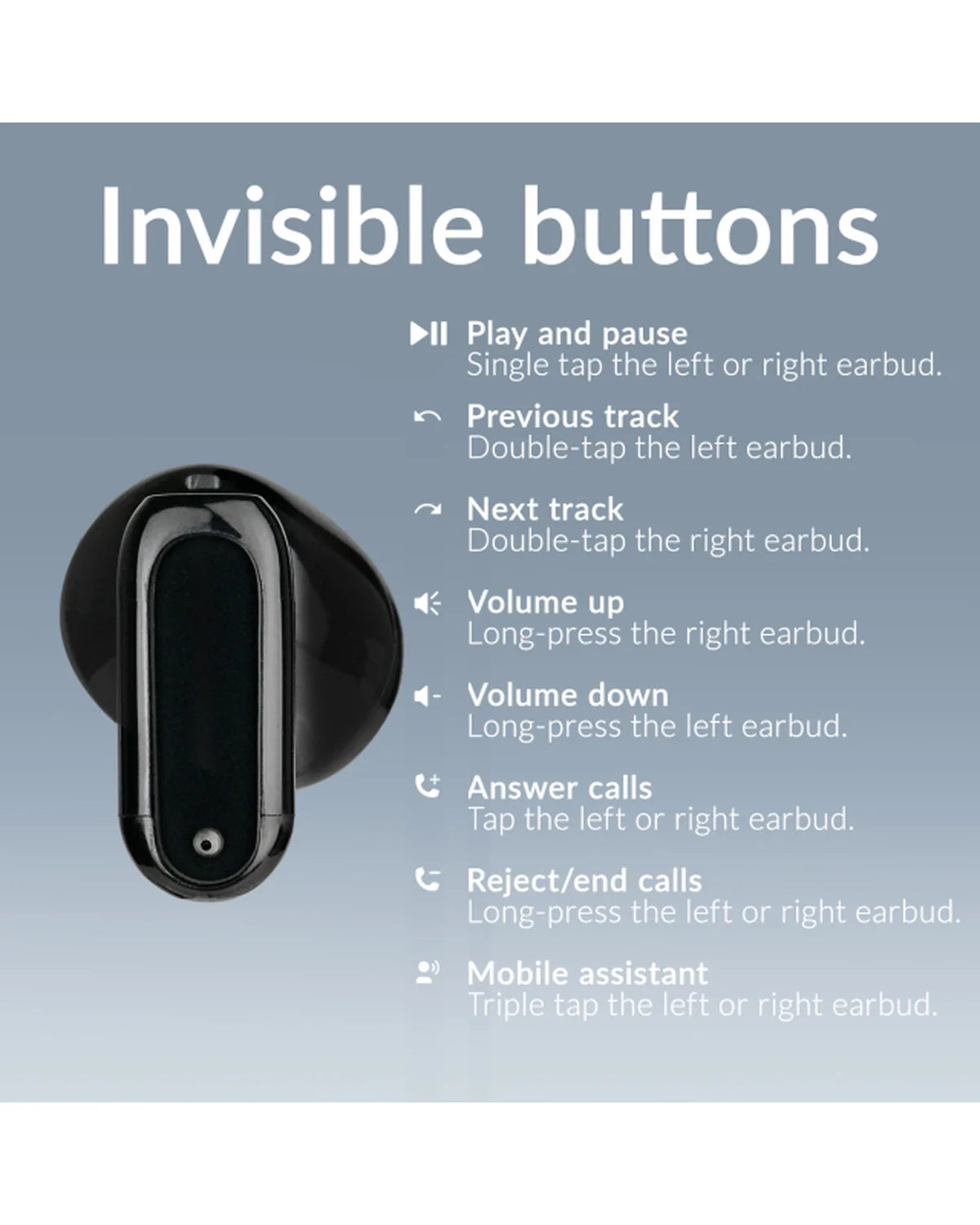 Mobilize Mini Bluetooth TWS Draadloze Oordopjes – Zwart