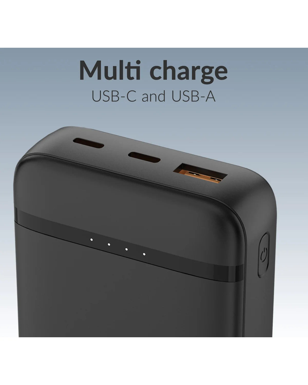 Mobilize Powerbank 20000mAh – 20W PD Snelladen – Zwart