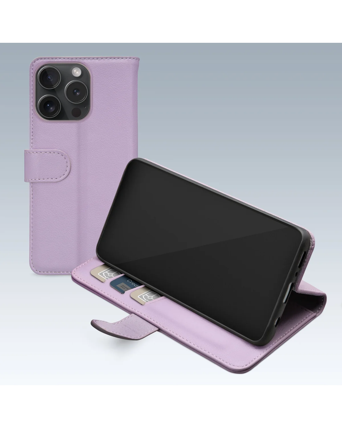 Mobilize Premium Gelly Wallet Book Case Telefoonhoesje Apple iPhone 15 Pro Paars