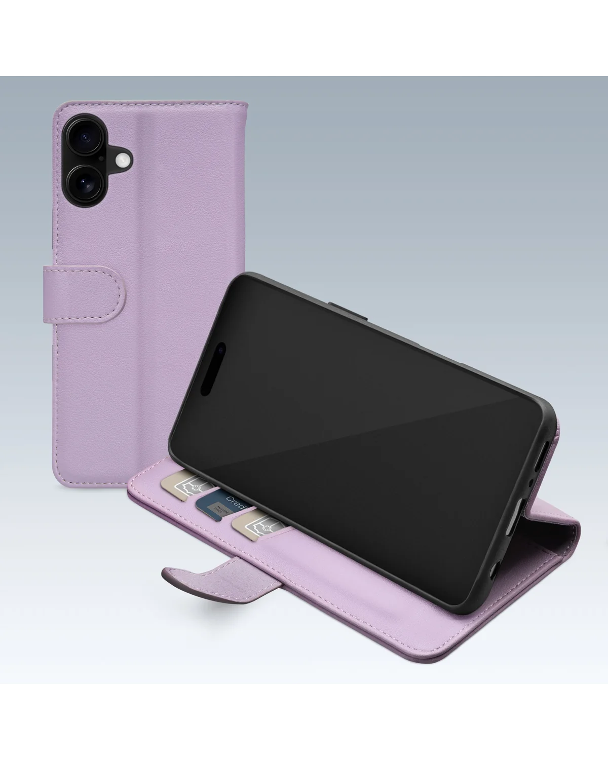 Mobilize Premium Gelly Wallet Book Case Telefoonhoesje Apple iPhone 16 Paars