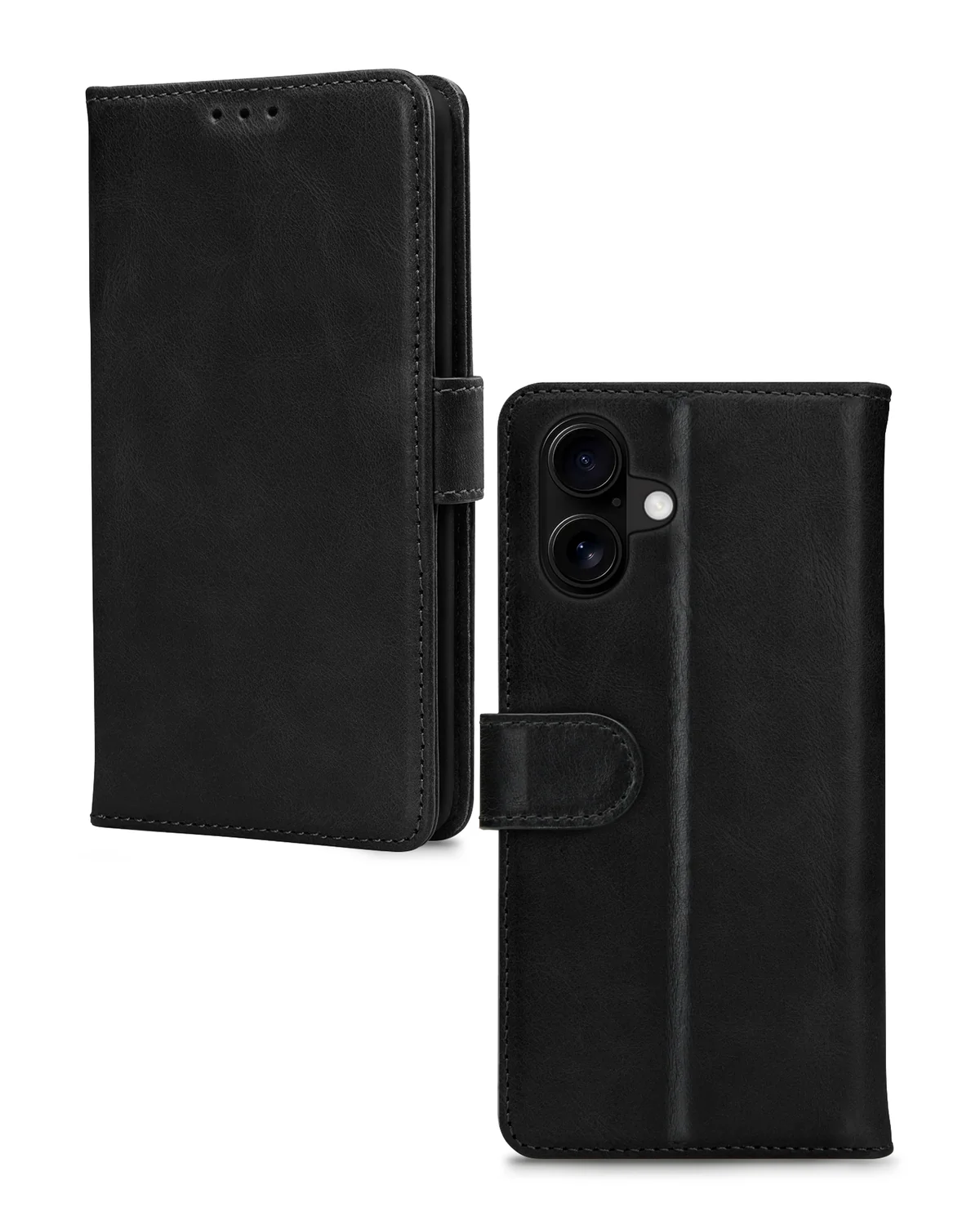 Mobilize Premium Gelly Wallet Book Case Telefoonhoesje Apple iPhone 16 Plus Zwart