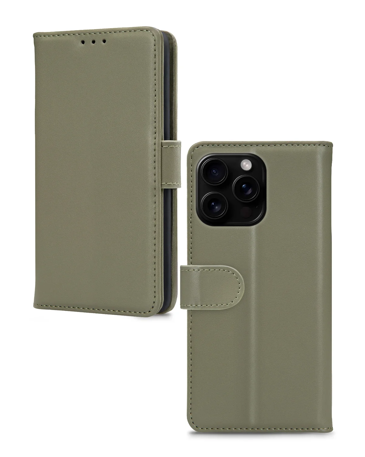 Mobilize Premium Gelly Wallet Book Case Telefoonhoesje Apple iPhone 16 Pro Max Groen