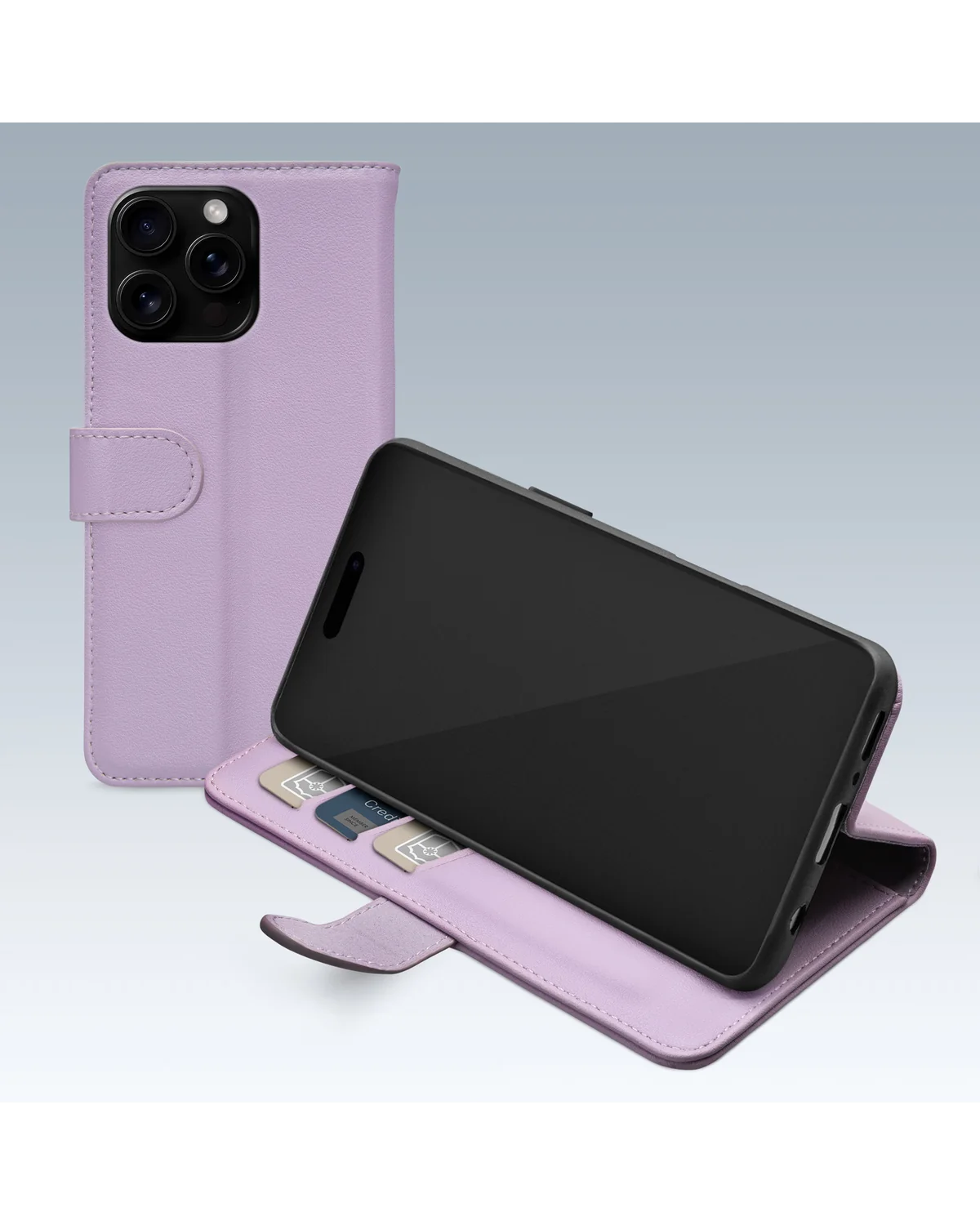 Mobilize Premium Gelly Wallet Book Case Telefoonhoesje Apple iPhone 16 Pro Paars