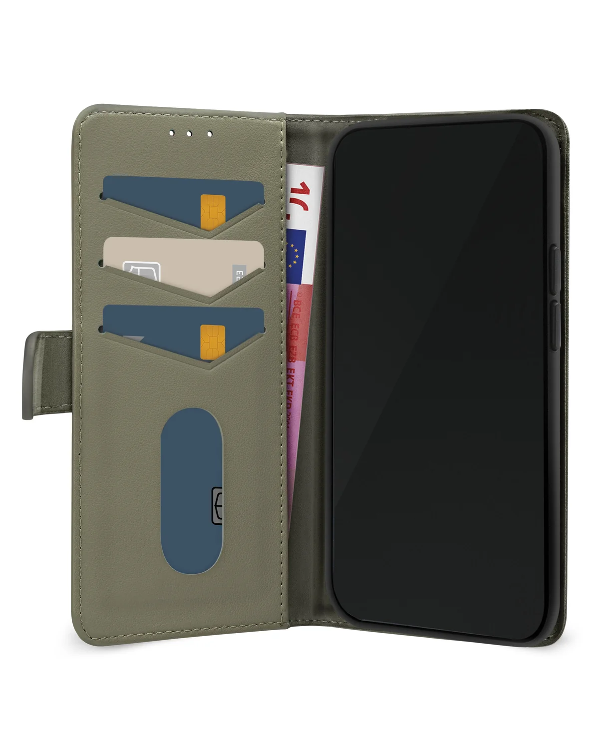 Mobilize Premium Gelly Wallet Book Case Telefoonhoesje Apple iPhone 16e Groen