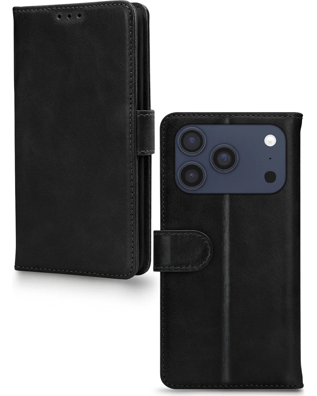 Mobilize Premium Gelly Wallet Book Hoesje (Case) – Apple iPhone 17 Pro – Zwart