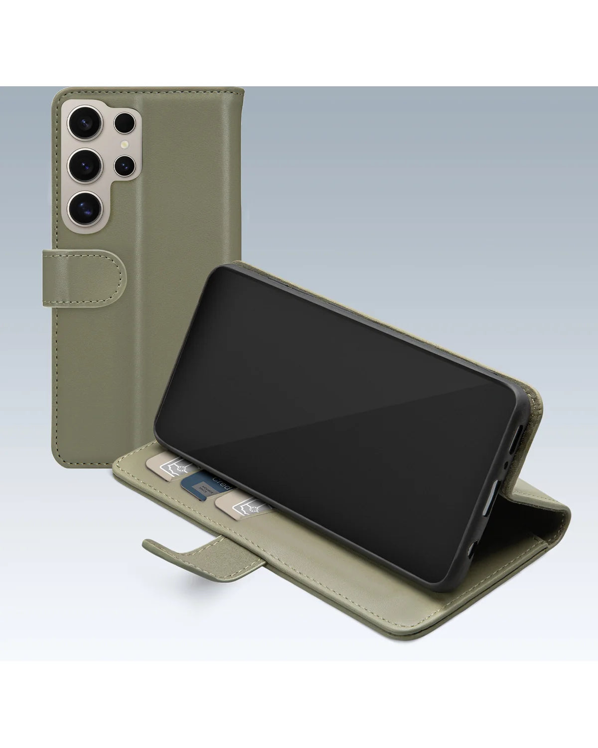 Mobilize Premium Gelly Wallet Book Hoesje – Samsung Galaxy S24 Ultra 5G – Groen