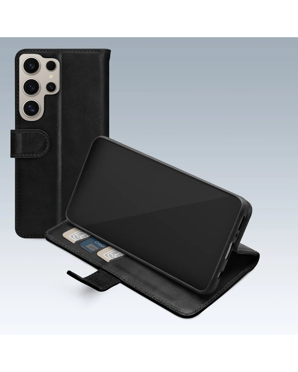 Mobilize Premium Gelly Wallet Book Hoesje – Samsung Galaxy S24 Ultra 5G – Zwart