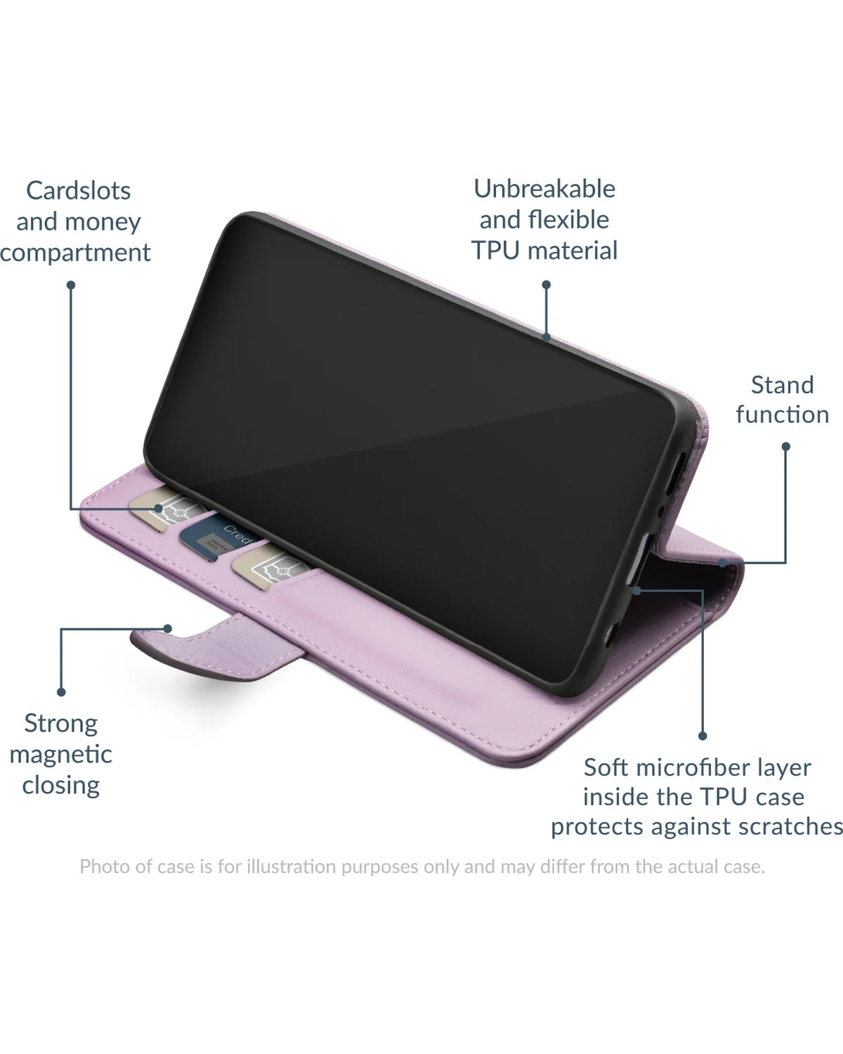 Mobilize Premium Gelly Wallet Book Hoesje – Samsung Galaxy S25 Edge 5G – Paars