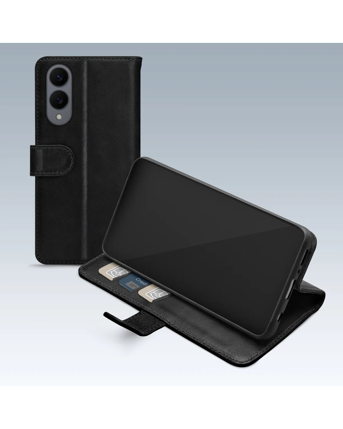 Mobilize Premium Gelly Wallet Book Hoesje – Samsung Galaxy S25 Edge 5G – Zwart