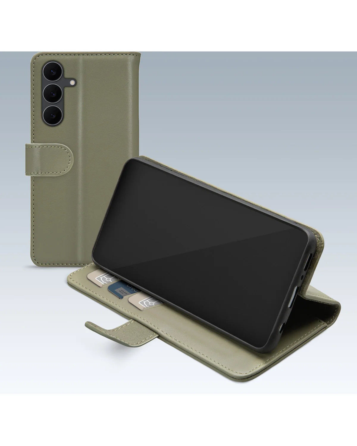 Mobilize Premium Gelly Wallet Book Hoesje – Samsung Galaxy S25 Fe – Groen