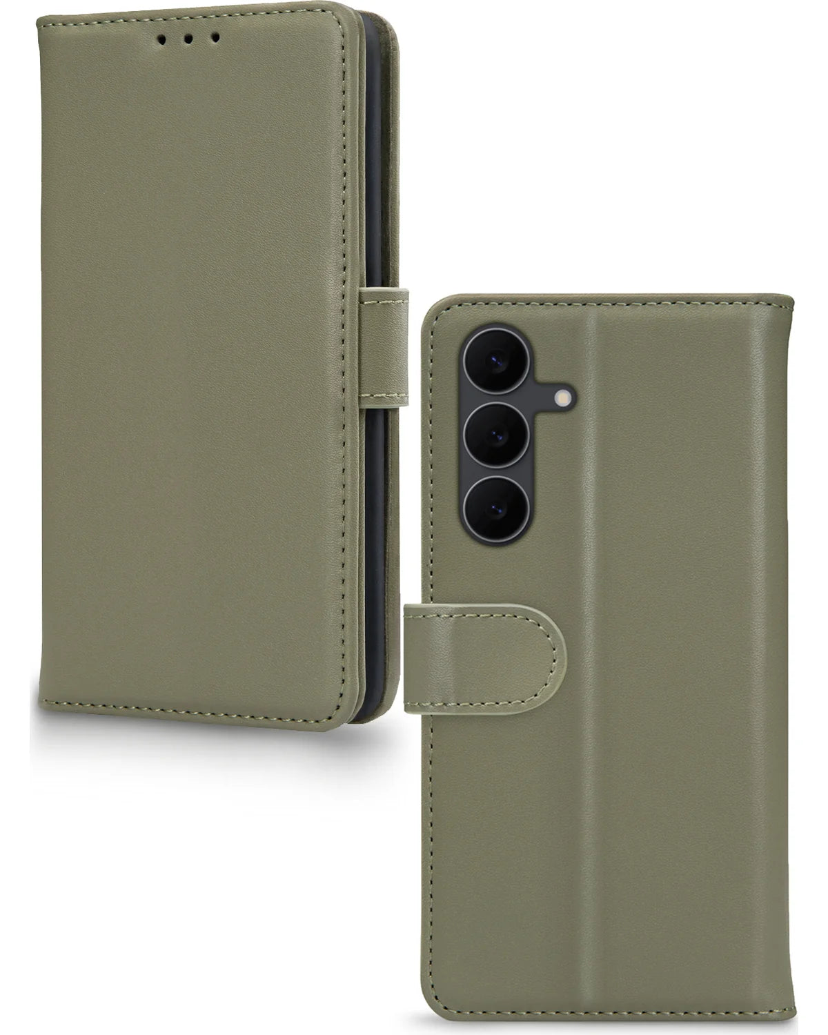 Mobilize Premium Gelly Wallet Book Hoesje – Samsung Galaxy S25 Fe – Groen