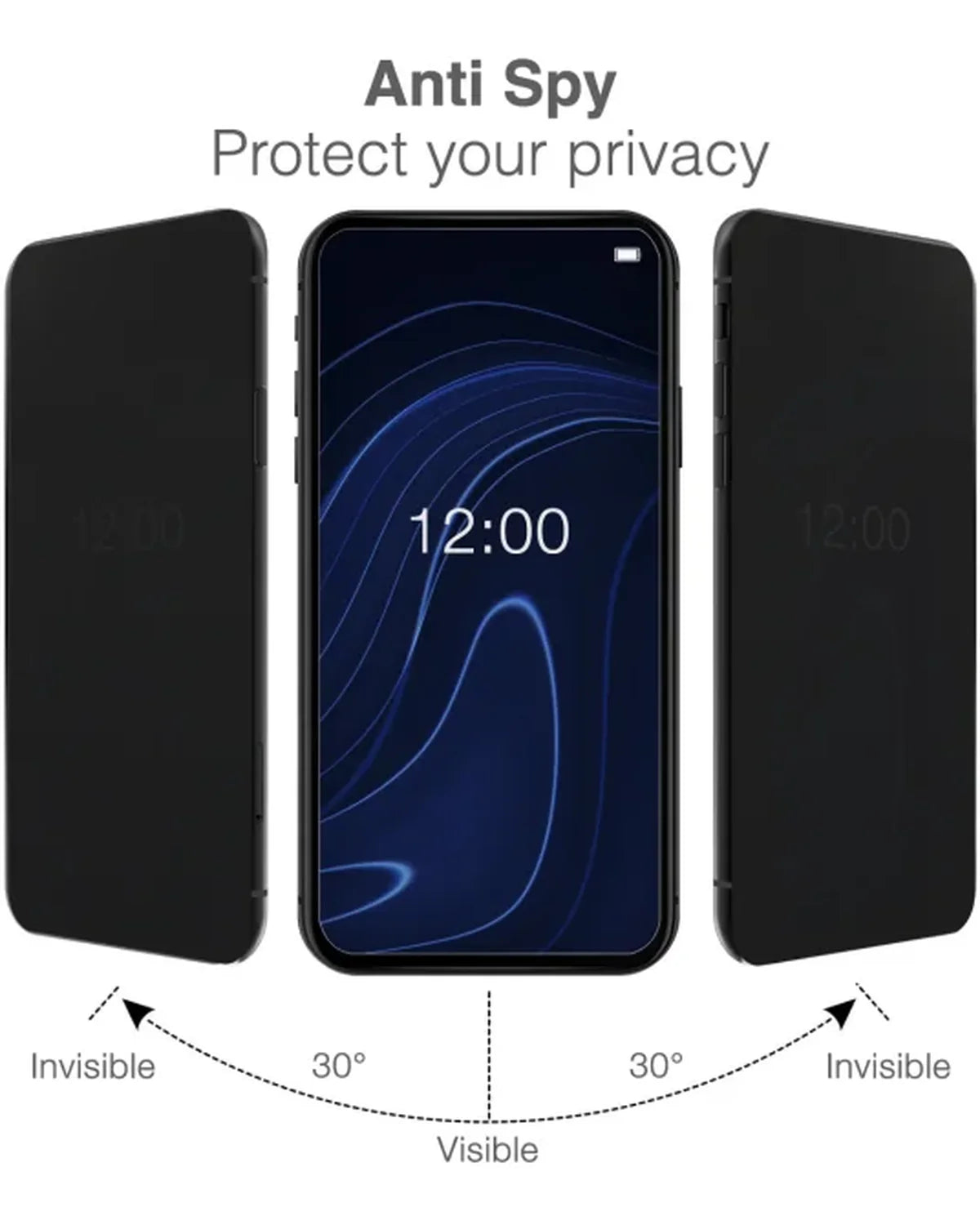 Mobilize Privacy Glass Screenprotector Black Frame Apple iPhone 15 / 16