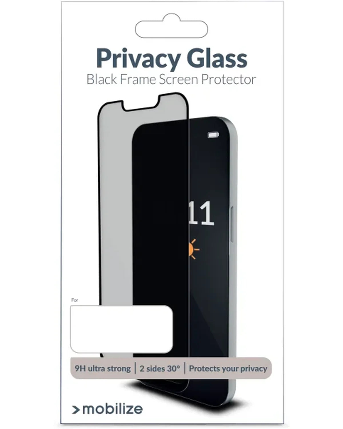 Mobilize Privacy Glass Screenprotector Black Frame Apple iPhone 15 / 16