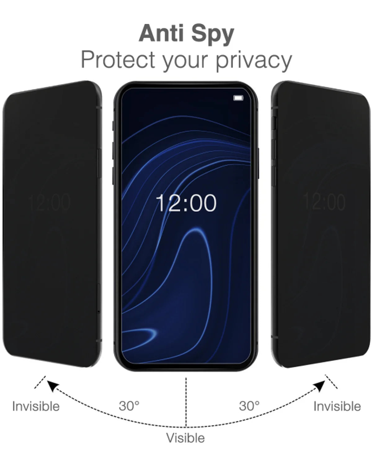 Mobilize Privacy Glass Screenprotector Black Frame Samsung Galaxy S24 Plus 5G