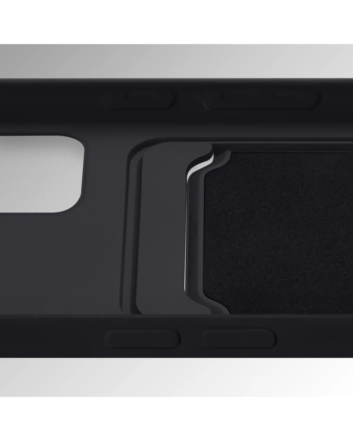 Mobilize Rubber Gelly Card Hoesje (Case) – Apple iPhone 17 Pro – Mat Zwart