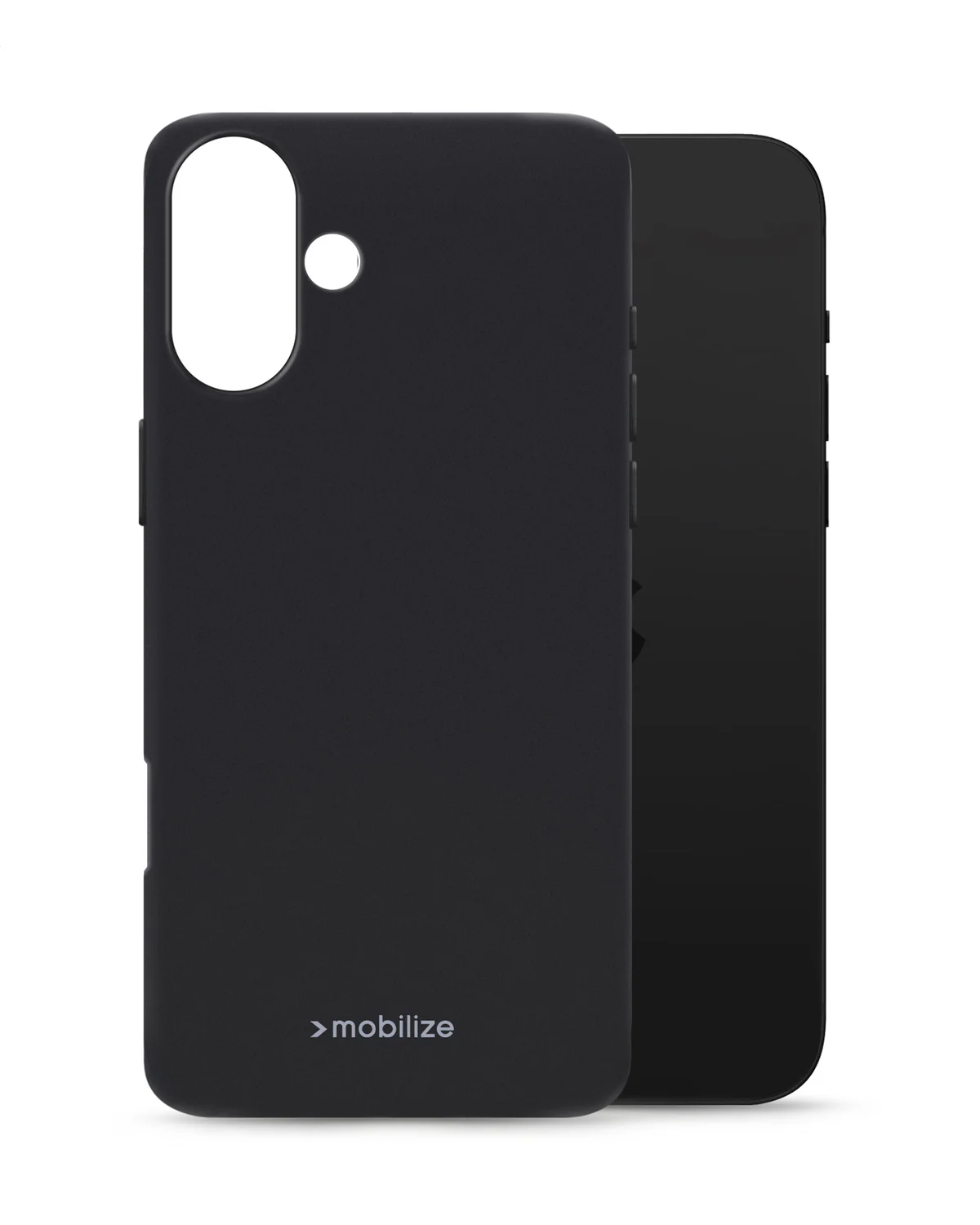 Mobilize Rubber Gelly Case Telefoonhoesje Apple iPhone 16 Pro Mat Zwart