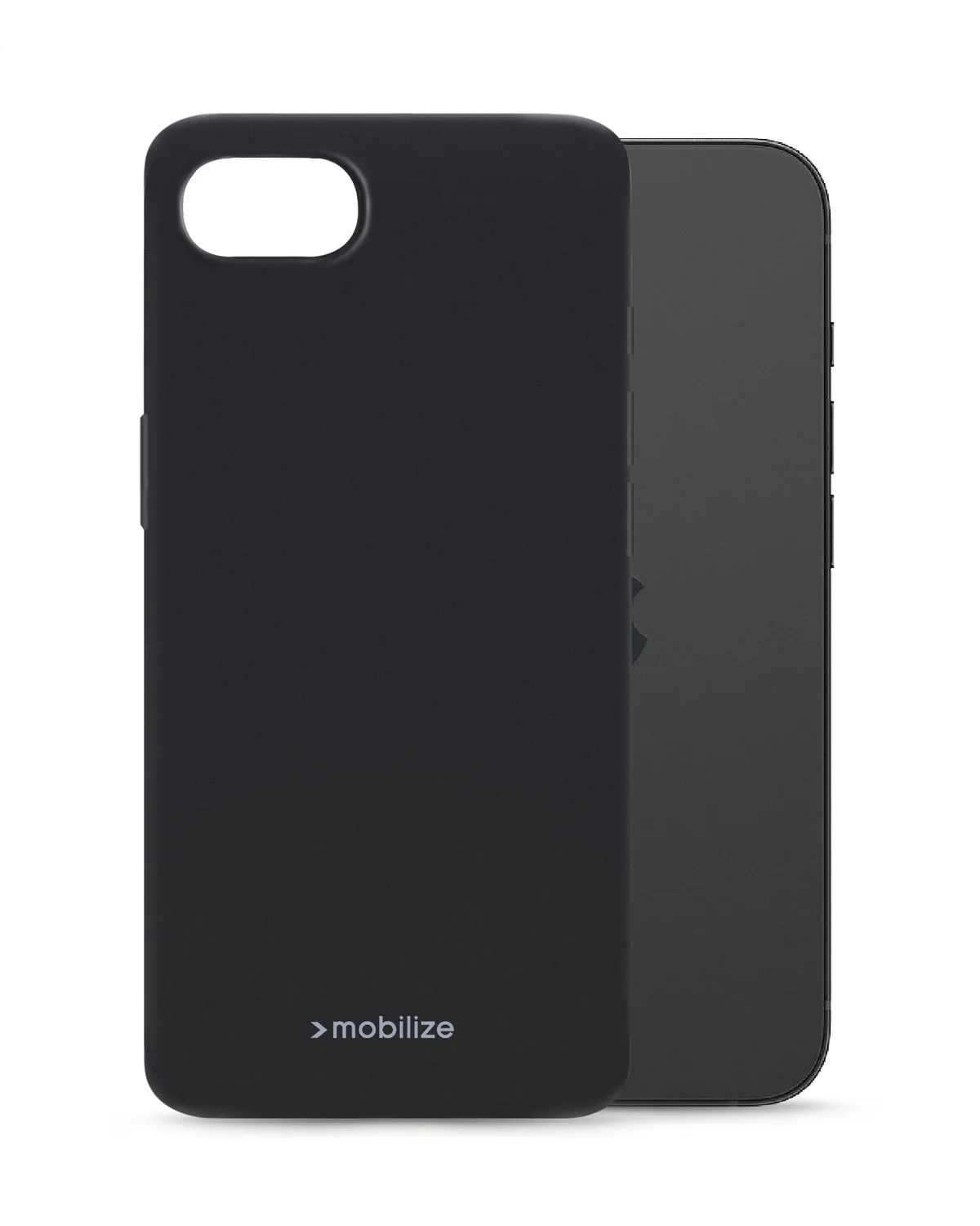 Mobilize Rubber Gelly Case Telefoonhoesje Apple iPhone 16e Mat Zwart