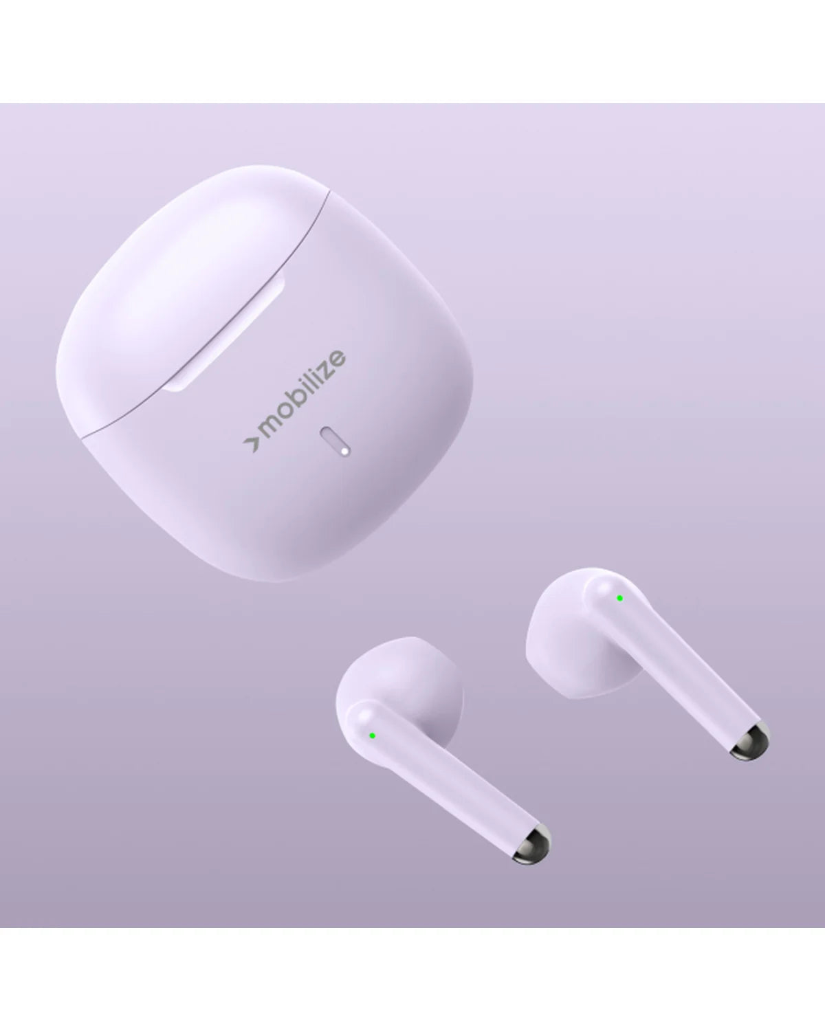 Mobilize TWS Draadloze Oordopjes – Pastel Paars