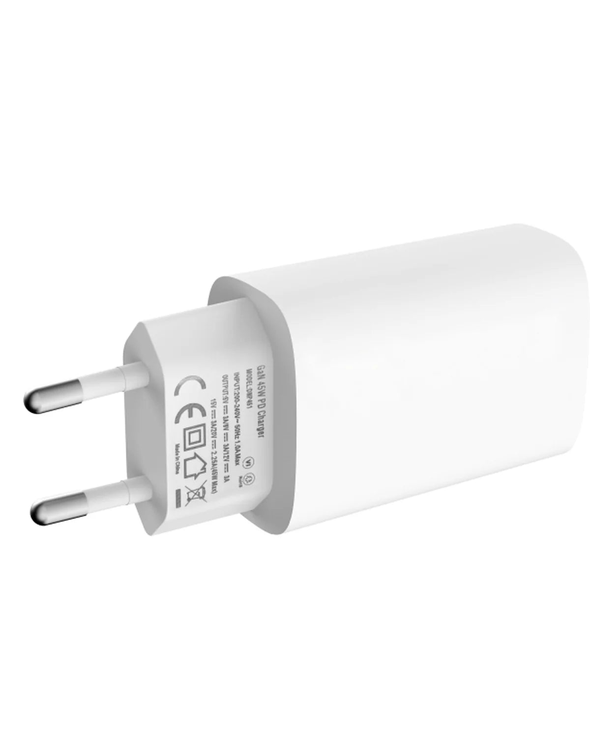 Mobilize Wandlader 2x USB-C GaN 45W – PD/PPS – Wit