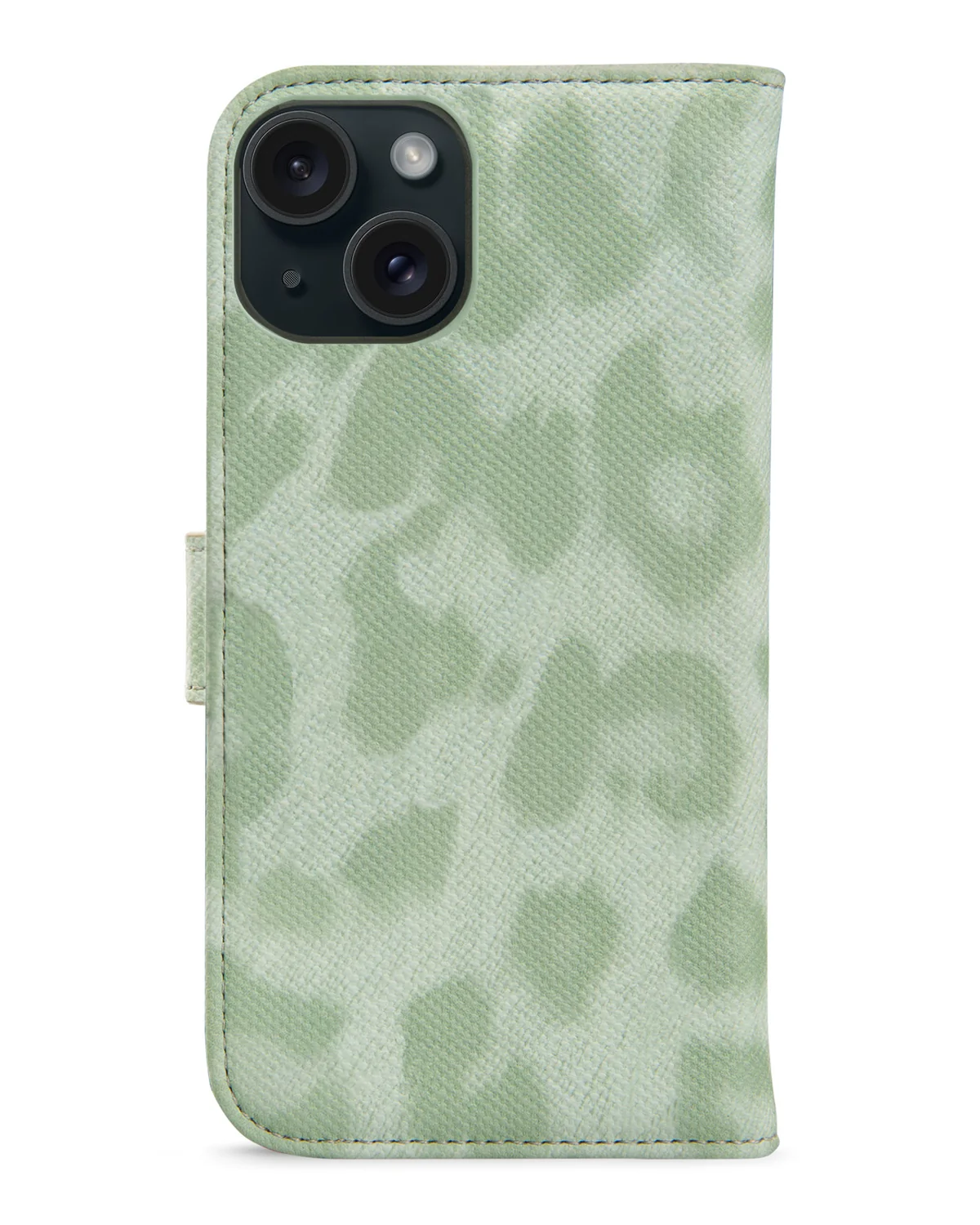 My Style Flex Wallet Telefoonhoesje Apple iPhone 15 Groen Leopard