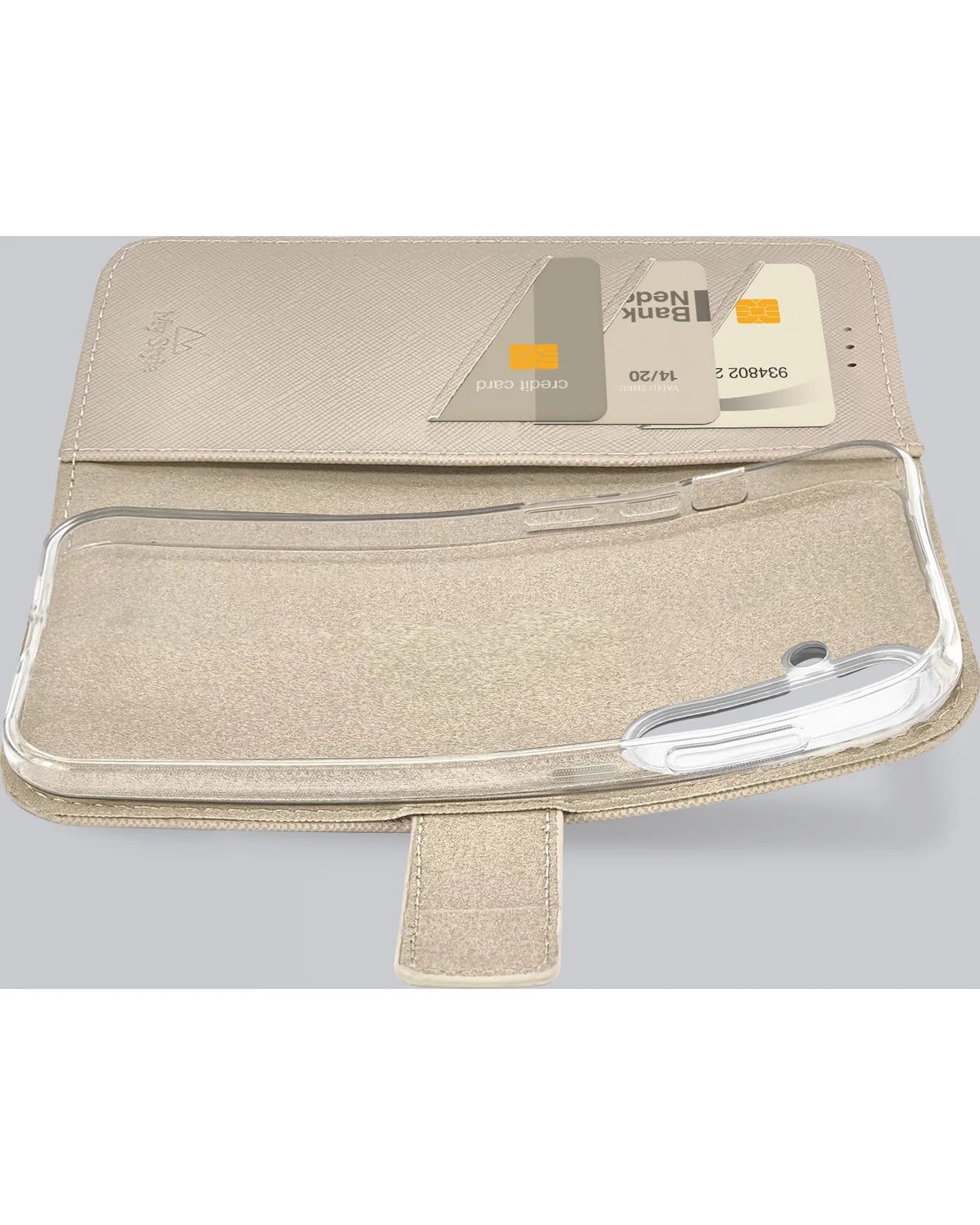 My Style Flex Wallet Hoesje – Samsung Galaxy A26 5G & Galaxy A17 4G/5G – Warm Taupe