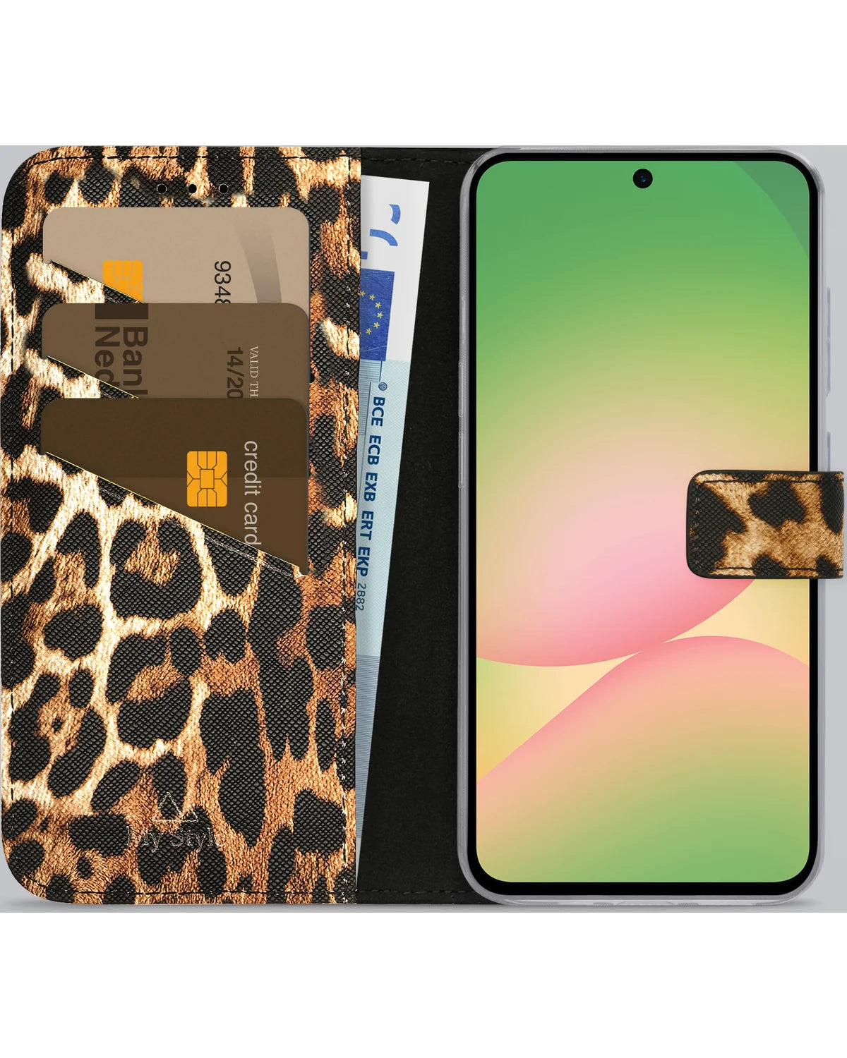 My Style Flex Wallet Hoesje – Samsung Galaxy A36 5G & Galaxy A56 5G – Wild Leopard