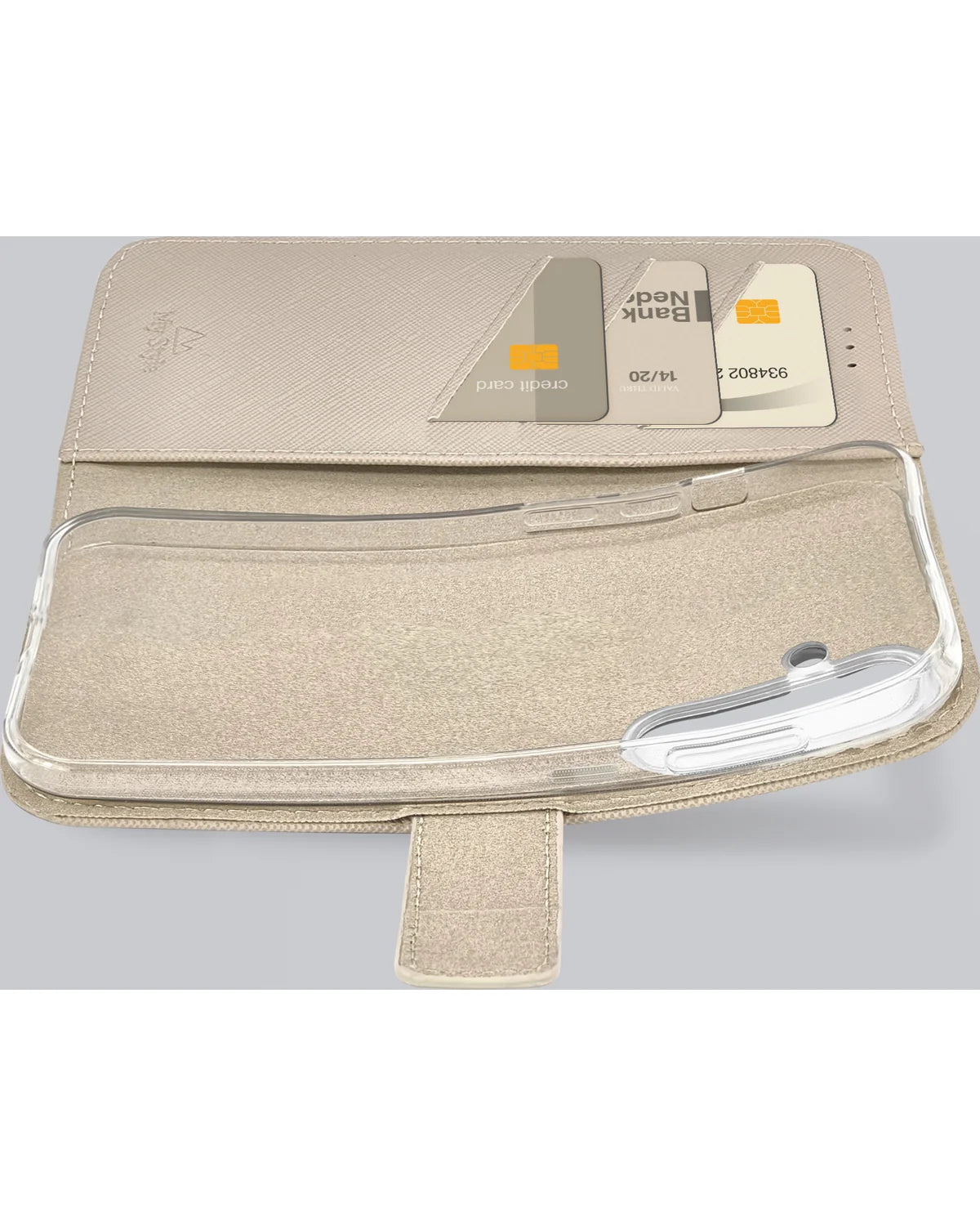 My Style Flex Wallet Hoesje – Samsung Galaxy S24 Fe 5G – Warm Taupe