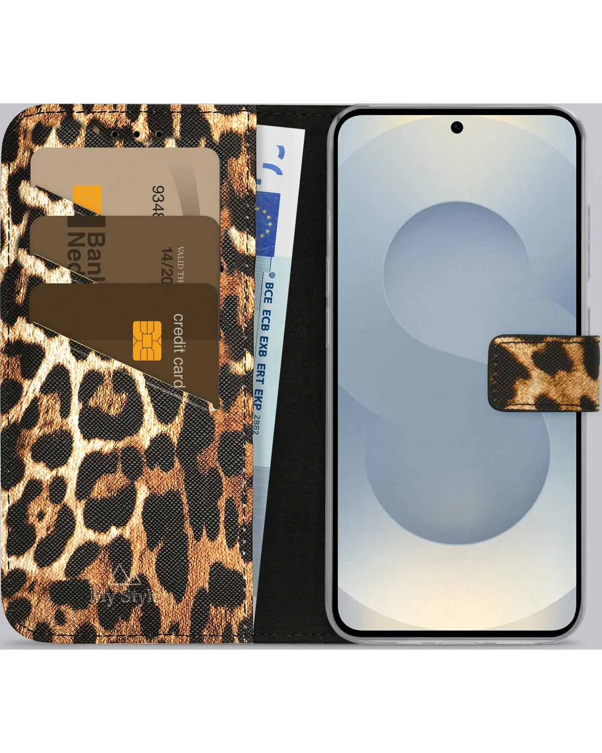 My Style Flex Wallet Hoesje – Samsung Galaxy S25 5G – Wild Leopard